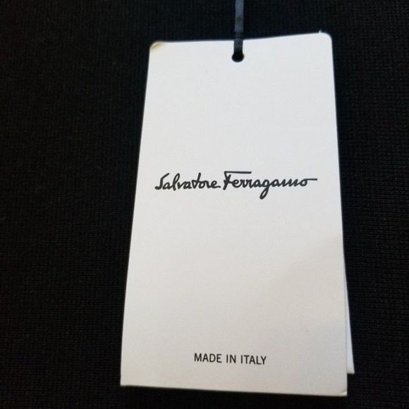 Salvatore Ferragamo Maximilian Davis Midi Noir Dress - Picture 9 of 16